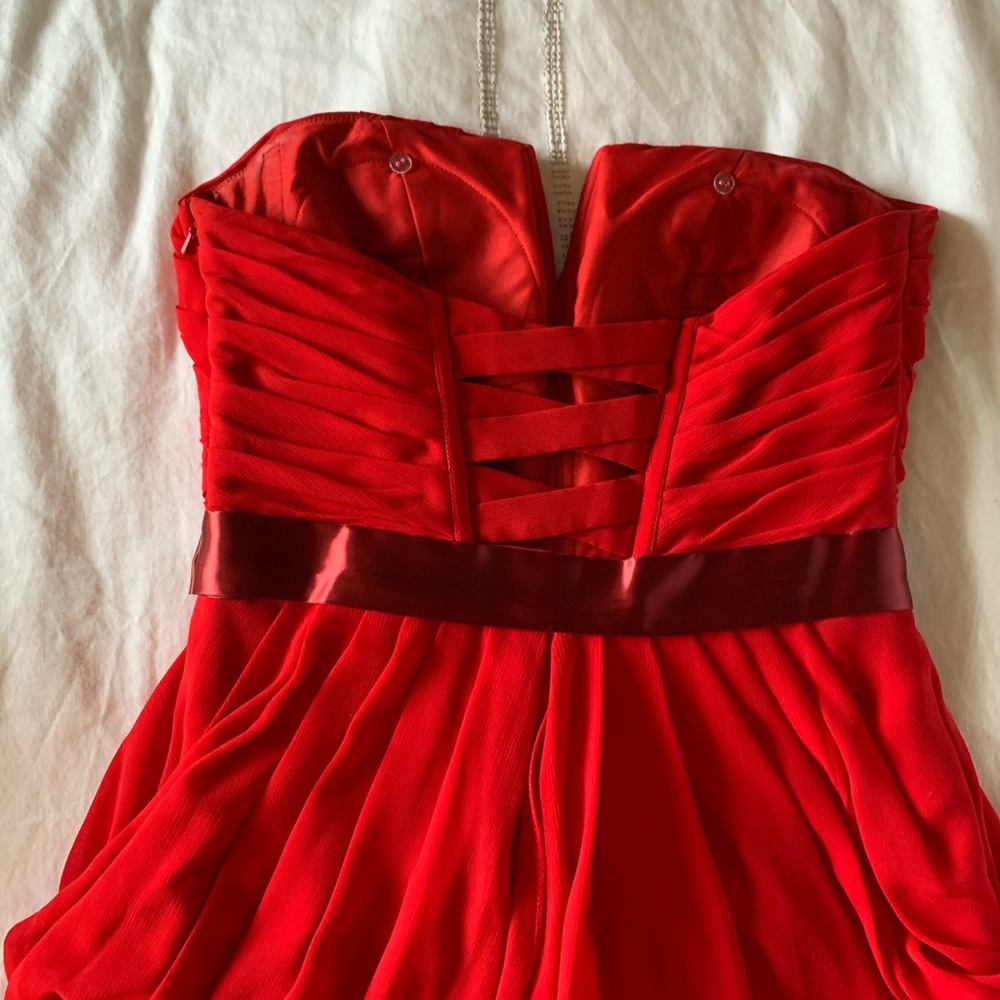 Staples red dress